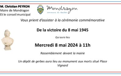 COMMEMORATION DE LA VICTOIRE DU 8 MAI 1945