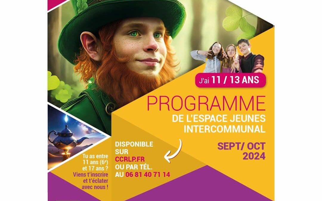 PROGRAMME DE L’ESPACE JEUNES INTERCOMMUNAL /      11-13 ANS