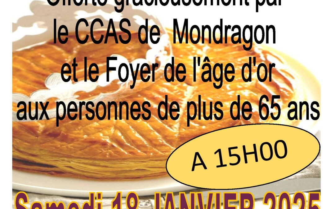 GALETTE DES ROIS  DU CCAS ET FOYER DE L’AGE D’OR