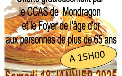 GALETTE DES ROIS  DU CCAS ET FOYER DE L’AGE D’OR