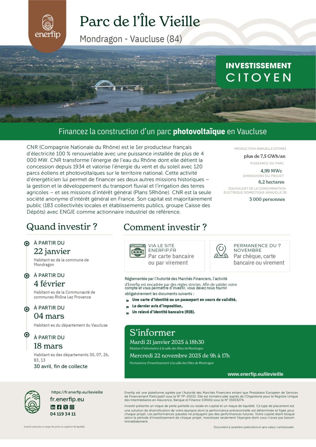 INVESTISSEMENT CITOYEN – Parc de L&rsquo;Ile Vieille Mondragon