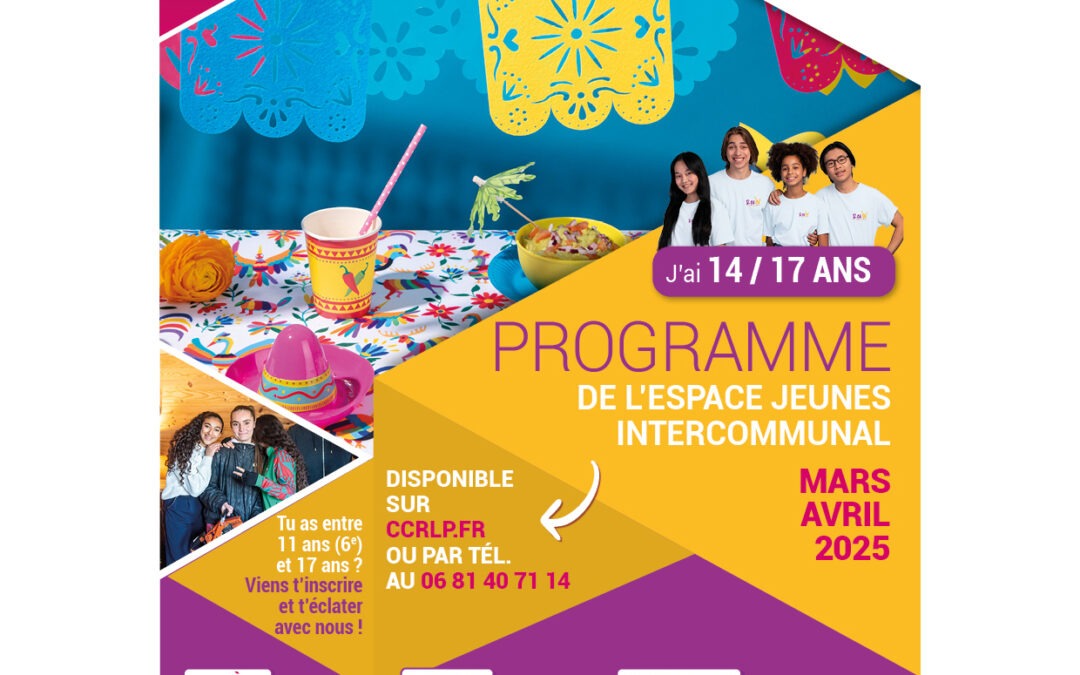 PROGRAMME MARS-AVRIL 14/17 ANS ESPACE JEUNES INTERCOMMUNAL