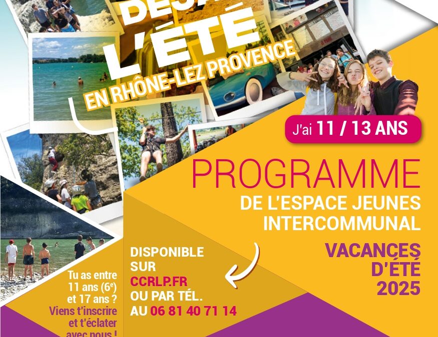 PROGRAMME 11/13 ANS ÉTÉ 2025 / RÉSEAU DES ESPACES JEUNES