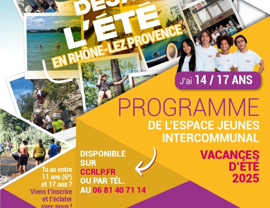 PROGRAMME 14/17 ANS ÉTÉ 2025 / RÉSEAU DES ESPACES JEUNES