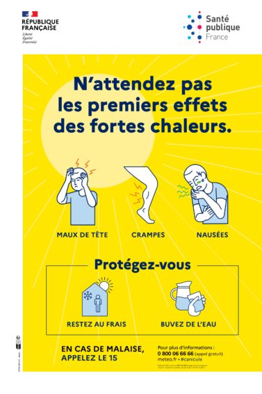 CANICULE-VAGUE DE CHALEUR PROTÉGEZ-VOUS