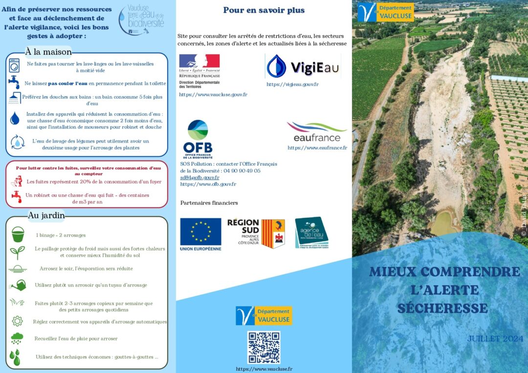 VIGILANCE SÉCHERESSE VAUCLUSE