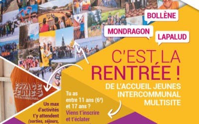 C’EST LA RENTRÉE À L’ESPACE JEUNES !