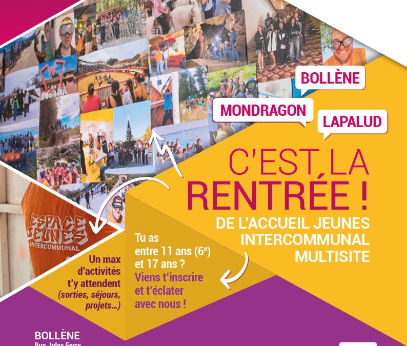 C’EST LA RENTRÉE À L’ESPACE JEUNES !