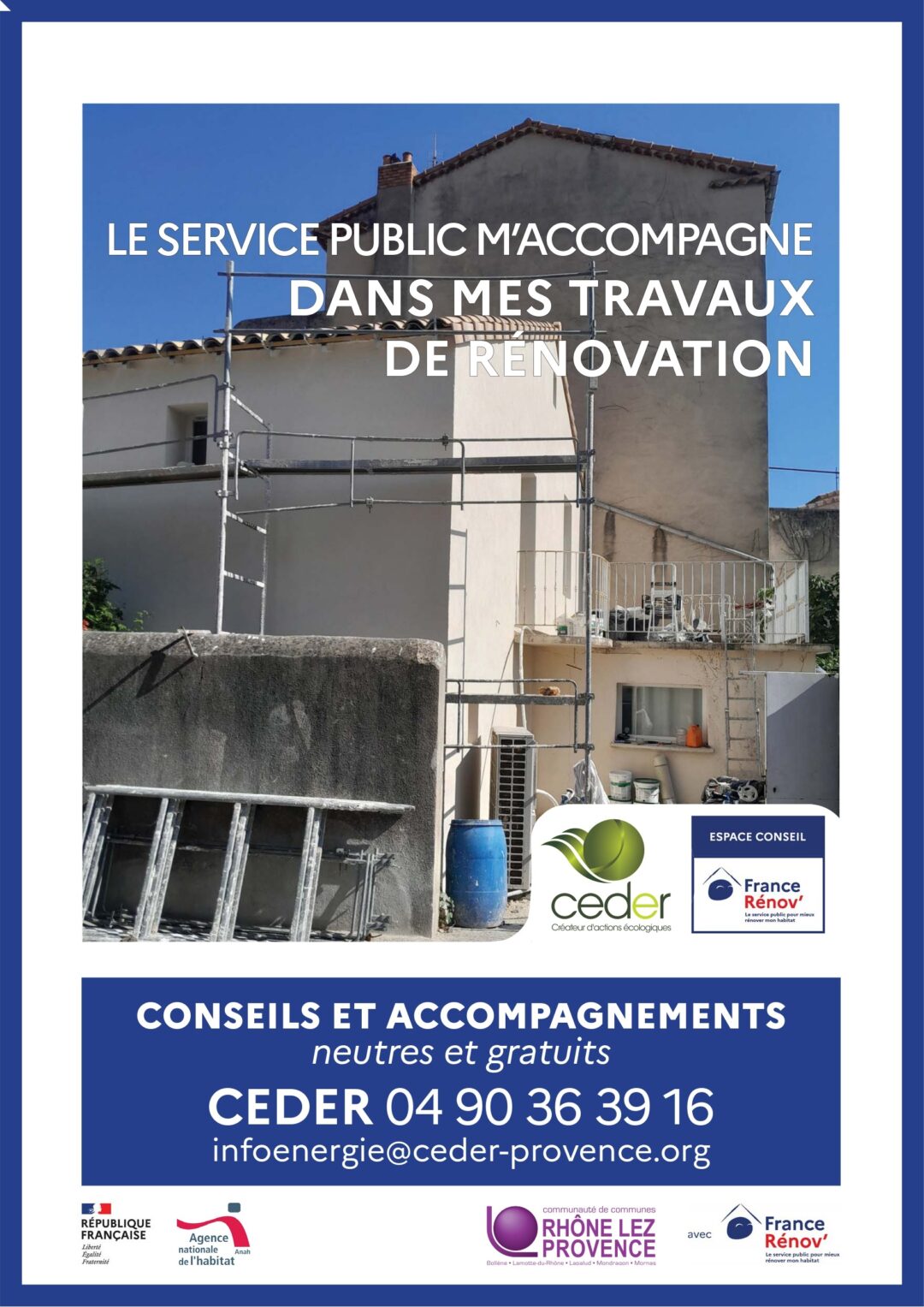 CEDER / FRANCE RENOV – CONSEILS ET ACCOMPAGNEMENTS NEUTRES ET GRATUITS
