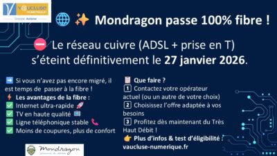 📢 Mondragon passe à la fibre !