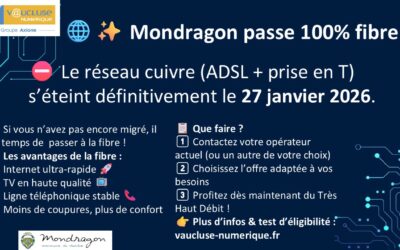 📢 Mondragon passe à la fibre !