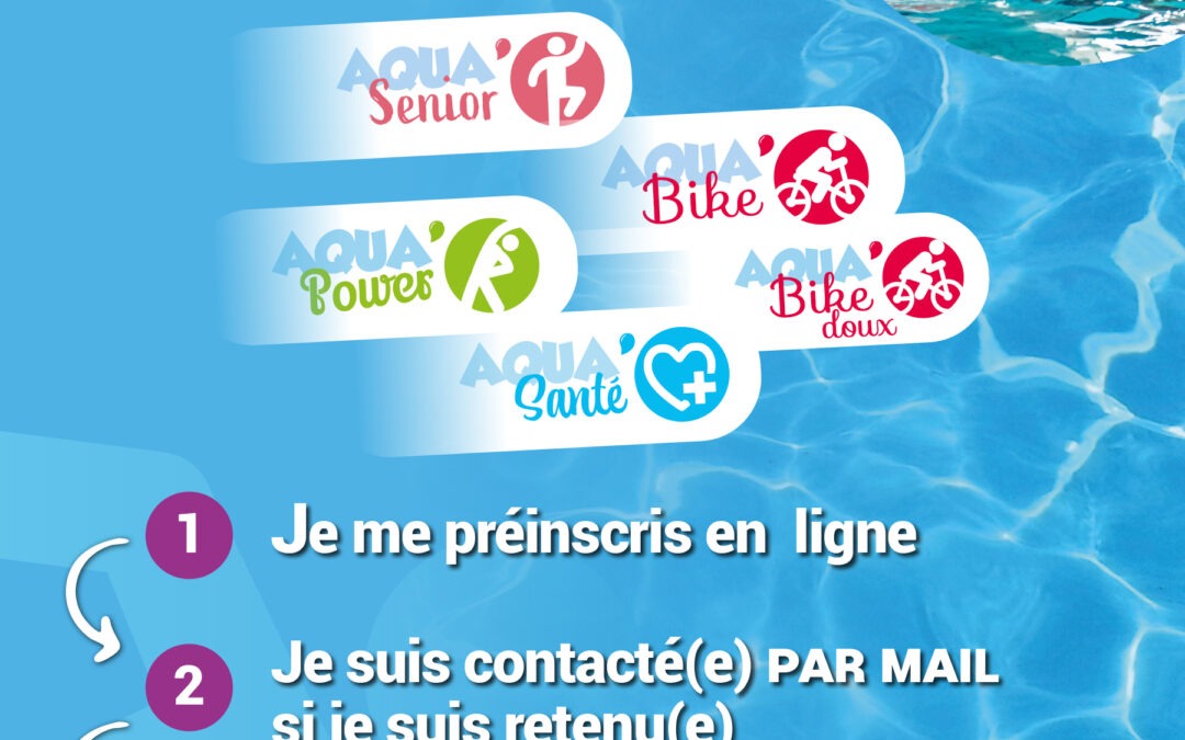 PRÉ-INSCRIPTIONS EN LIGNE AUX ACTIVITÉS AQUATIQUES