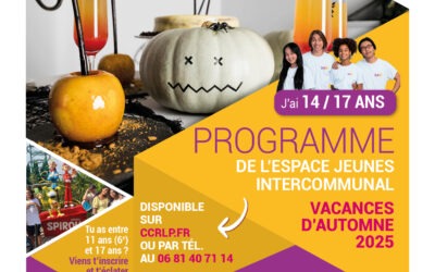 PROGRAMME VACANCES AUTOMNE 14/17 ANS ESPACE JEUNES INTERCOMMUNAL