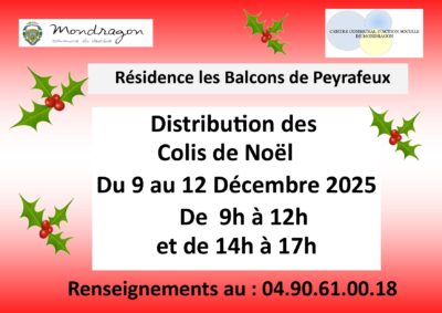 DISTRIBUTION DES COLIS DE NOËL – RÉSIDENCE LES BALCONS DE PEYRAFEUX