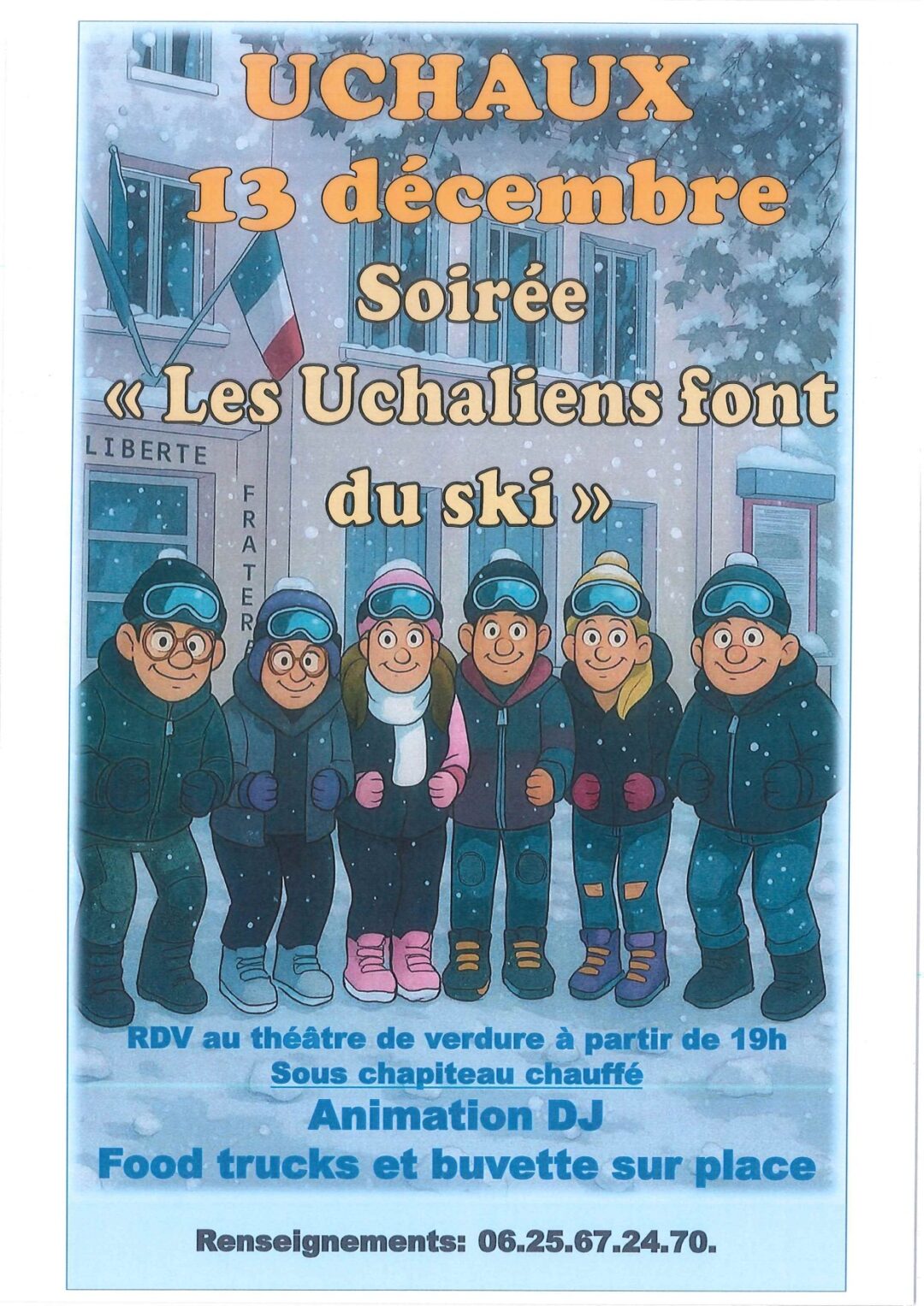 UCHAUX – SOIRÉE LES UCHALIENS FONT DU SKI