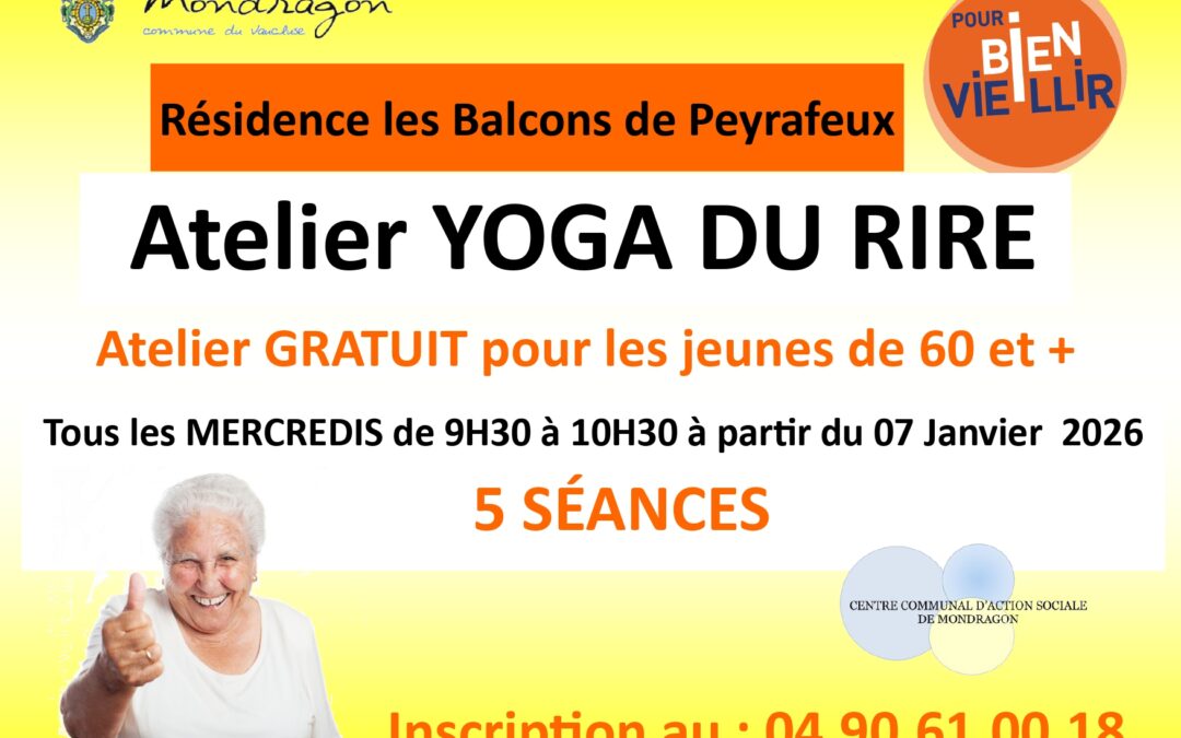 YOGA DU RIRE – RÉSIDENCE LES BALCONS DE PEYRAFEUX – SUR INSCRIPTION