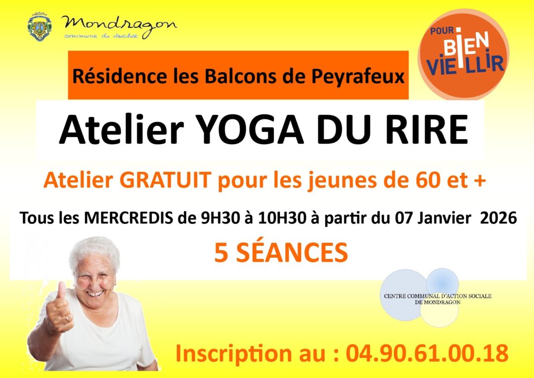 YOGA DU RIRE – RÉSIDENCE LES BALCONS DE PEYRAFEUX – SUR INSCRIPTION