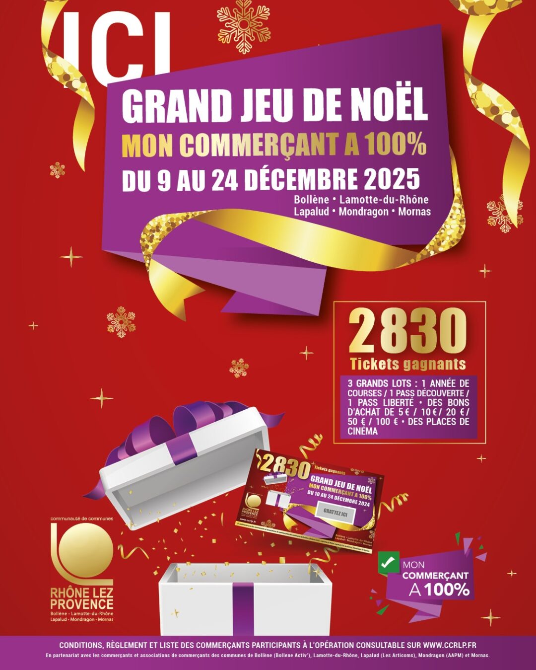 GRAND JEU DE NOËL – MON COMMERÇANT A 100%