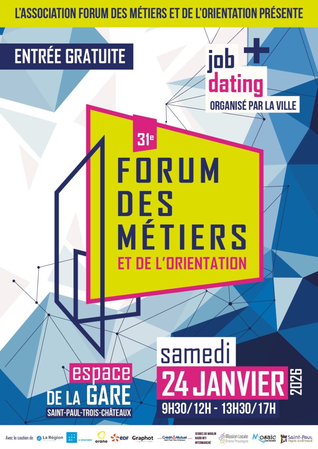 31ème FORUM DES MÉTIERS ET DE L&rsquo;ORIENTATION