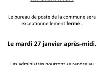 INFORMATION LA POSTE MONDRAGON