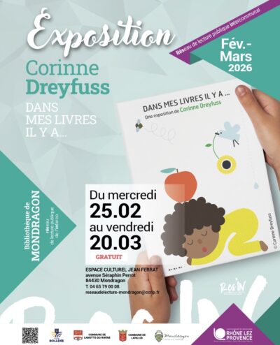 EXPOSITION CORINNE DREYFUSS – BIBLIOTHÈQUE DE MONDRAGON