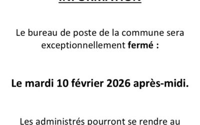 INFORMATION LA POSTE MONDRAGON