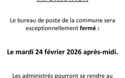 INFORMATION LA POSTE MONDRAGON