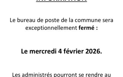 INFORMATION LA POSTE MONDRAGON