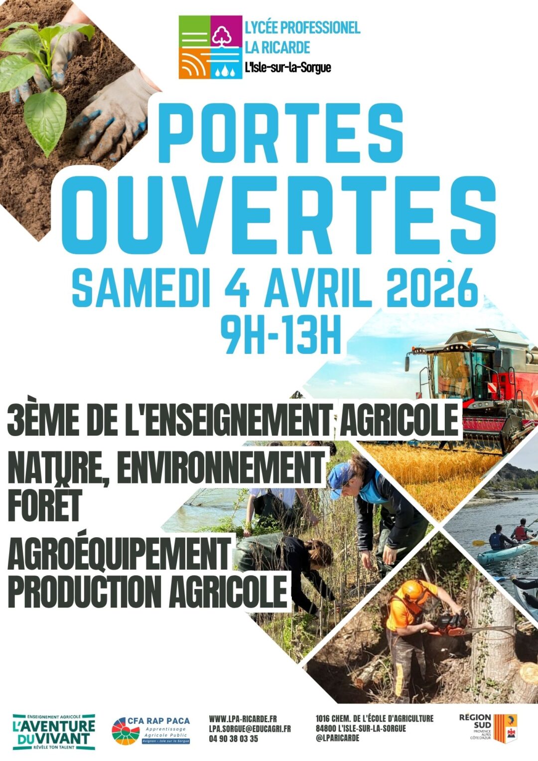 PORTES OUVERTES – LYCÉE PROFESSIONNEL LA RICARDE