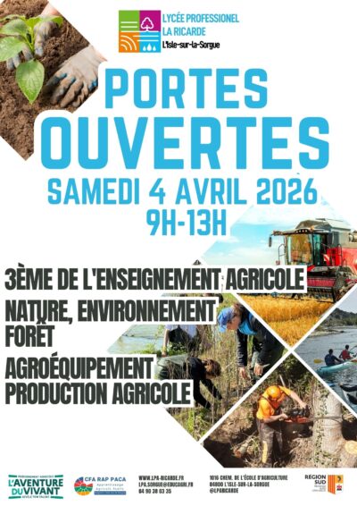 PORTES OUVERTES – LYCÉE PROFESSIONNEL LA RICARDE
