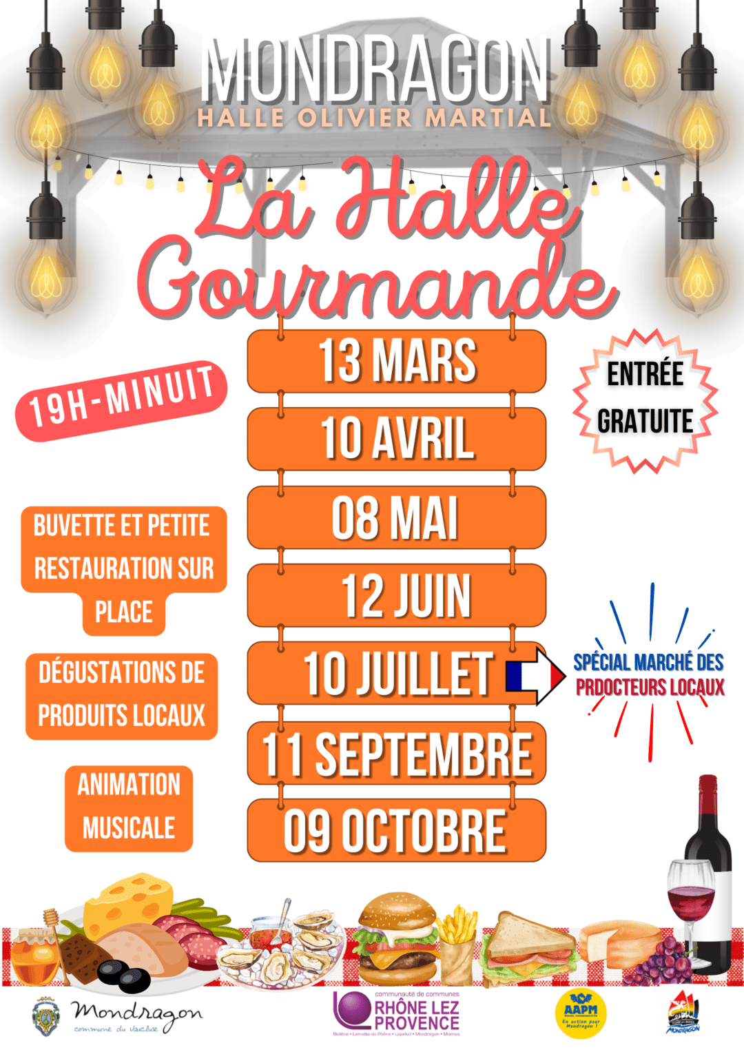 LA HALLE GOURMANDE – HALLE OLIVIER MARTIAL MONDRAGON