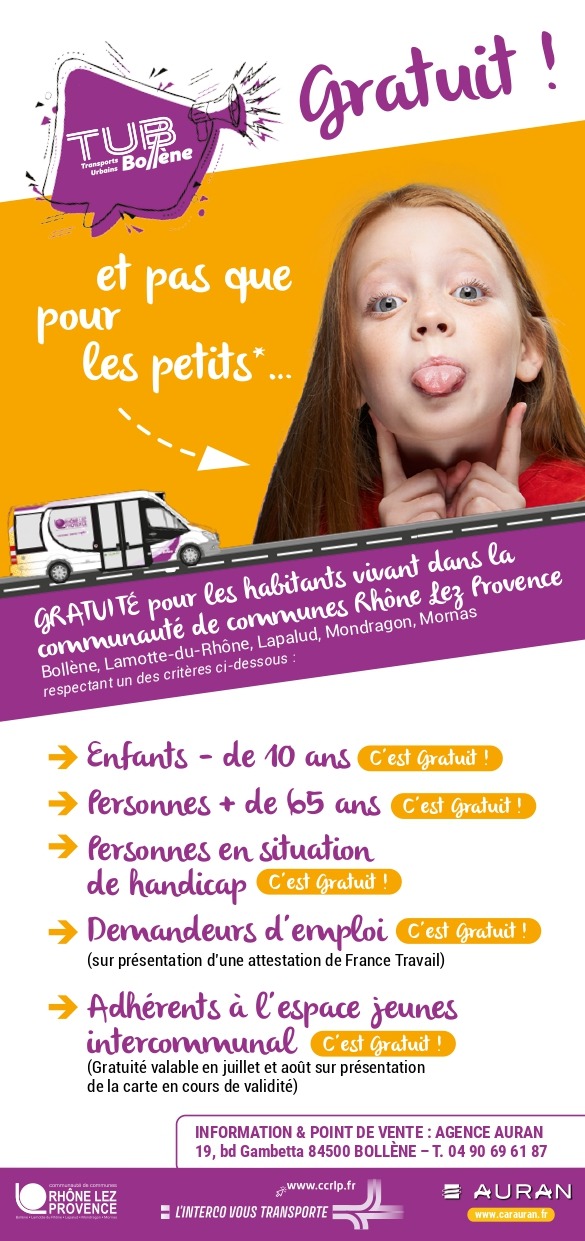 INFORMATION TUB BOLLÈNE