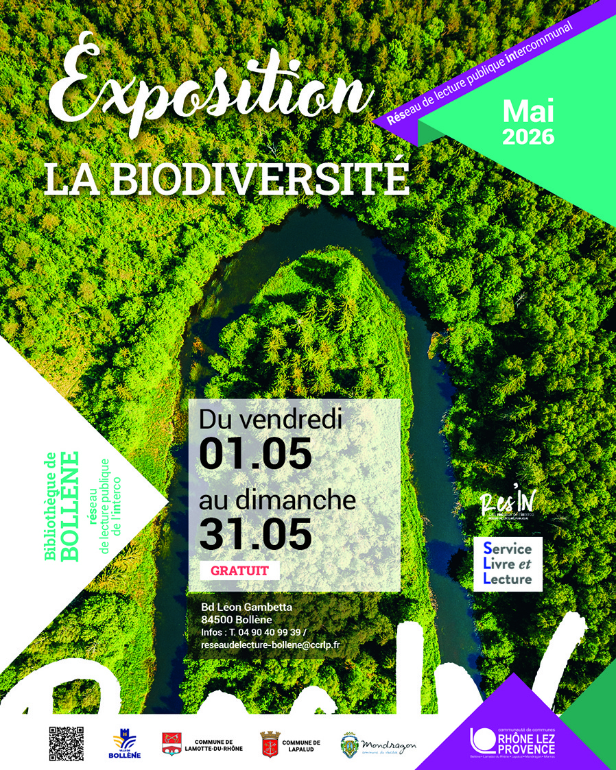 EXPOSITION LA BIODIVERSITÉ – RÉSEAU DE LECTURE PUBLIQUE INTERCOMMUNAL
