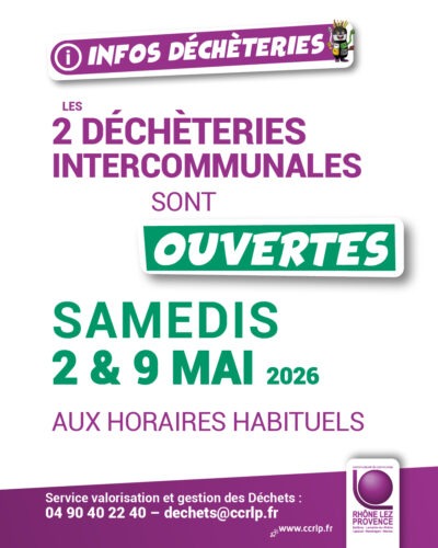 INFOS DÉCHÈTERIES