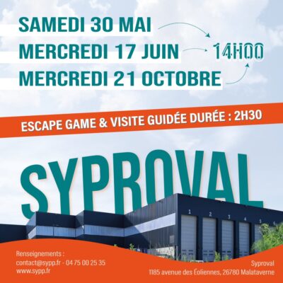 SYPROVAL – ESCAPE GAME VISITE GUIDÉE