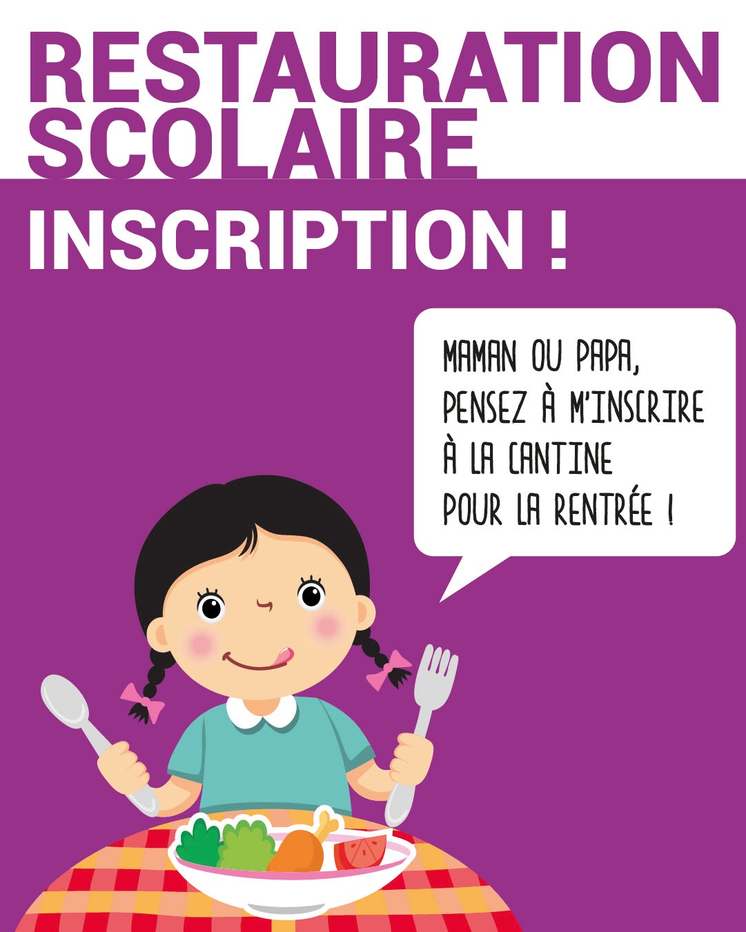 INSCRIPTIONS RESTAURATION SCOLAIRE