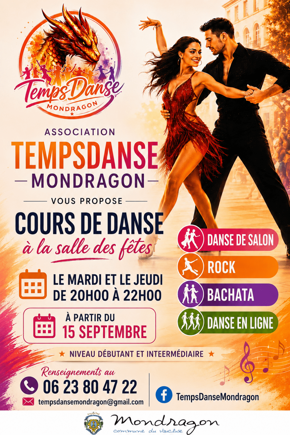 COURS DE DANSE – ASSOCIATION TEMPSDANSE