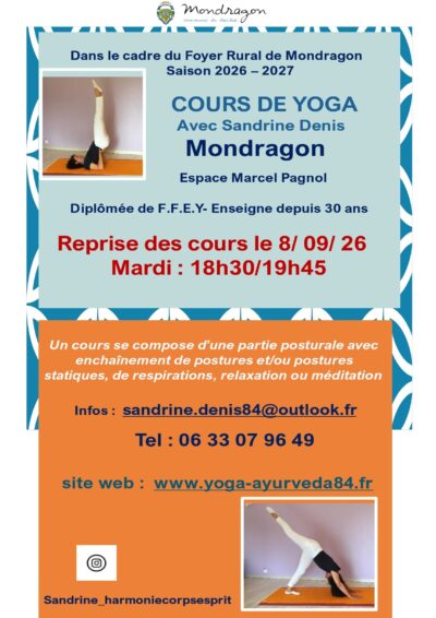FOYER RURAL DES JEUNES ET D’ÉDUCATION POPULAIRE – COURS DE YOGA AVEC SANDRINE DENIS