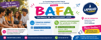 FSCF – FORMATION BAFA – LAPALUD TOUSSAINT 2026