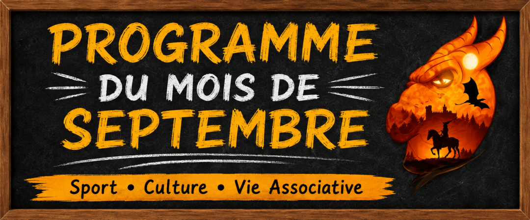 L’ARDOISE DE SEPTEMBRE EST ARRIVÉE !