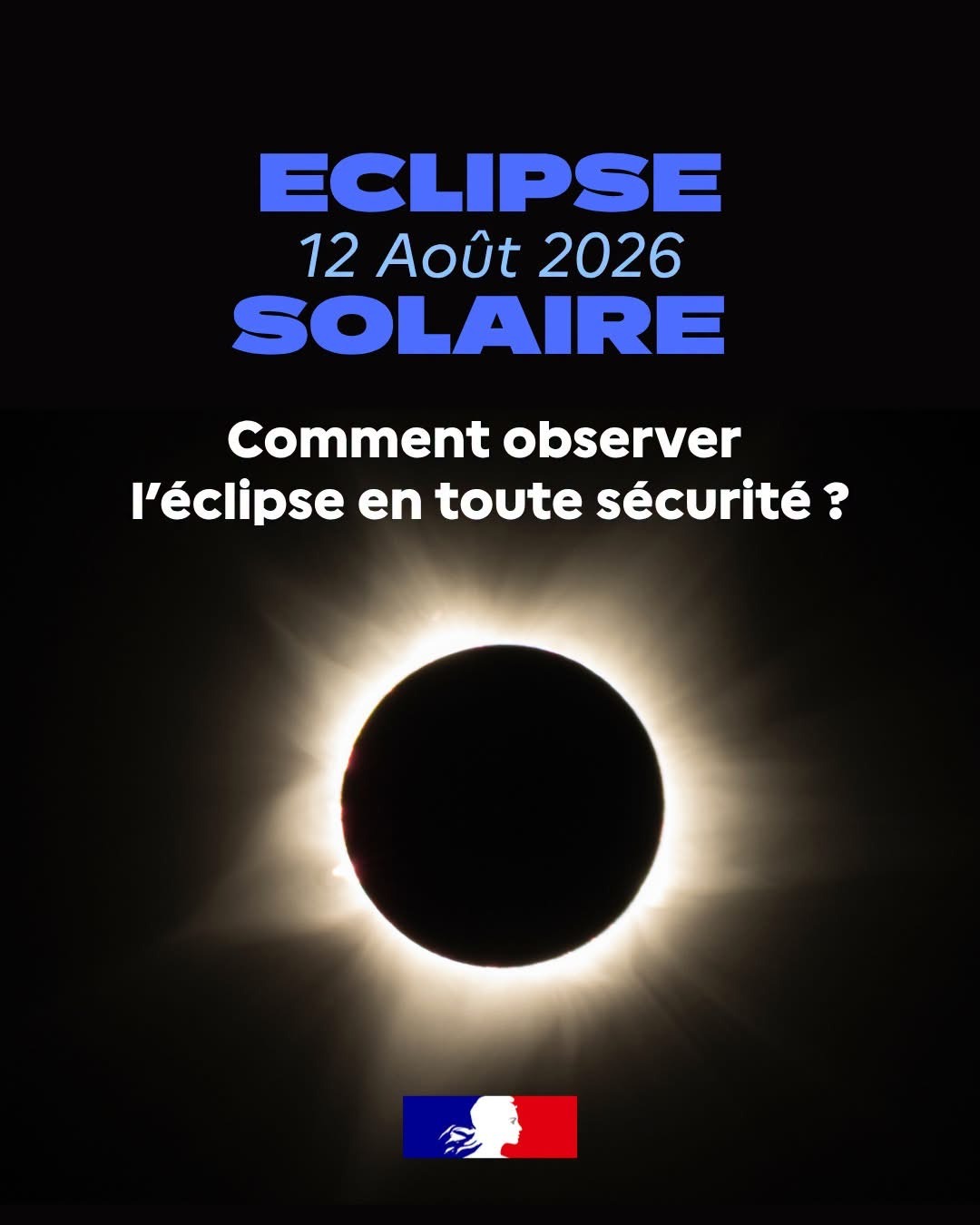 INFORMATION MINISTÈRE DE LA SANTÉ – ECLIPSE SOLAIRE 12 AOUT 2026